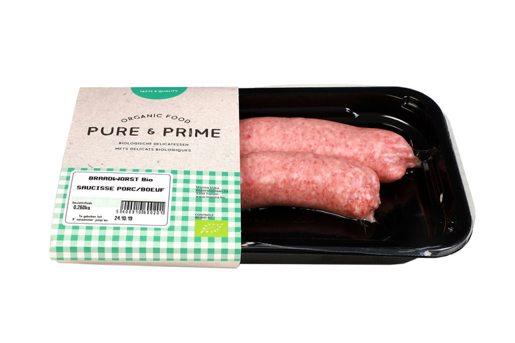 Pure & Prime Saucisses de campagne bio 2x130g